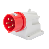 90° ANGLED SURFACE MOUNTING INLET - IP44 - 3P+E 16A 380-415V 50/60HZ - RED - 6H - SCREW WIRING