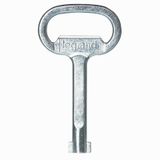 Key for rebate lock - 6 mm square female - metal