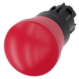 EMERGENCY STOP mushroom pushbutton, 22 mm, round, plastic, red, 40…3SU1000-1HA20-0AA0-Z Y15