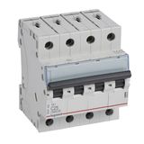 MCB TX³ 6000 - 4P - 400 V~ - 25 A - C curve - prong-type supply busbars