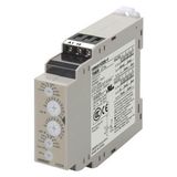 Timer, DIN rail mounting, 22.5mm, twin on & off-delay, 0.1s-12h, SPDT,