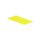 Device marking, Self-adhesive, halogen-free, 60 mm, Polyester, yellow