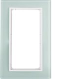 Glass frame l. cut-out, B.7, p. white/p. white matt