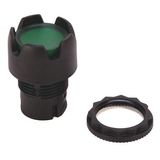 Allen-Bradley, 800FP-LG3, 800F Momentary Push Button -  Plastic, Illuminated, Guarded, Green