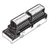 CompoNet input unit, High Functionality, 16 x 24 VDC inputs, NPN, 3-ti