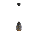 Onyx pendant 1-pc E27 anthracite/gold