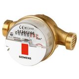 WFW30.D080 - Mechanical water meter single-jet, with module slot, 2.5 m³/h, 80 mm, G ¾ ", hot