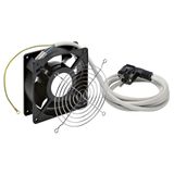 Fan for wall and floor mount cabinet