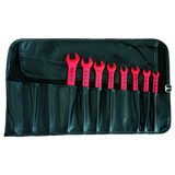 VDE open-end wrench set in roller bag