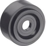 Spacer for slotted panel trunking made of PVC 12mm black