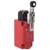 Allen-Bradley, 440P-MMHB22E, Safety Limit Switch, 30mm Metal, Short Lever Metal Roller, 2 N.C., 2 N.O., BBM, 1/2 in NPT Conduit