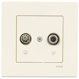 Karre Beige Sat Socket Trans (Sat-TV) (8-11dB)