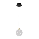 Lucide GISELA - Hanglamp - Ø 16 cm - LED Dimb. - 1x5W 2700K - Transparant