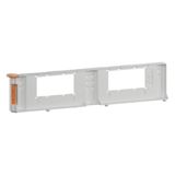 Device tray for 45x45 socket for floor duct BKB/BKG with a height of 80 mm