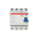 F204 A-100/0.03 Residual Current Circuit Breaker 4P A type 30 mA