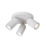 PUNCH Ceiling spot.-White-Ø21-3xGU10-35W-Metal