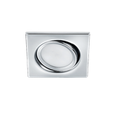 Rila LED recessed spotlight chrome square