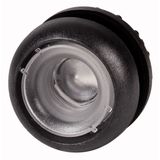 Illuminated pushbutton actuator, RMQ-Titan, Flush, momentary, Without button plate, Bezel: black