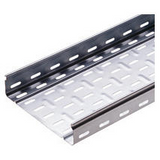 CABLE TRAY WITH TRANSVERSE RIBBING IN GALVANISED STEEL BRN50 - WIDTH 65MM - FINISHING: Z 275