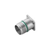 Housing (circular connector), M23, Stainless steel, rust-proof, IP67, 