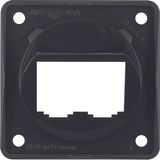 Integro Insert- Supporting Plate for 2 BTR-/E-DAT Modules, Black Gloss