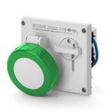 INTERLOCKED SOCKET 3P+N+E IP67 32A 2h