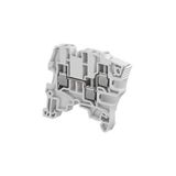 MODULAR TERMINAL BLOCKS, FEED-THROUGH, SCREW CLAMP TERMINAL BLOCK, GRAY, PRODUCT SPACING .236 IN [6 MM], 3 POSITION, DIN RAIL