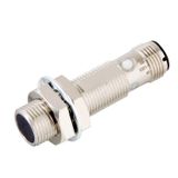 Proximity sensor, inductive, nickel-brass, short body, M12, shielded,