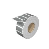 Device marking, Self-adhesive, 36 mm, Vinyl film, silver