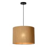 MAGIUS Pendant Rattan E27/40W Black/natur