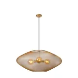 Lucide MESH - Hanging lamp - Ø 88 cm - 3xE27 - Matt Gold / Brass