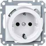 FI-SCHUKO safety socket insert with BRS, polar white, System M