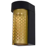 Lucide KIRAN - Wall light Outdoor - LED - 1x10W 2700K - IP65 - Matt Gold / Brass