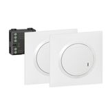 All-in-one kit containing a lighting micromodule + 2 wireless light switches Dooxie with Netatmo