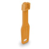 RJ45 Port Locks Orange, 10x + 1 Key RJ-45 Port Blocker Key - Pack of 10 Blockers, Orange