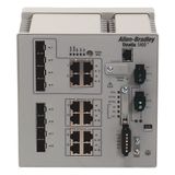 Allen-Bradley 1783-HMS4S8E4CGN Stratix 5400, 4 SFP 10/100 slots, 8 PoE 10/100 Ports, 4 Combo 10/100/1000 Ports, Layer 2 FW