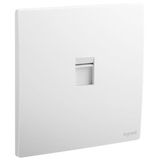 Mallia Senses 1 gang keystone adapter - Matt White