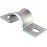 WN 7855 B 4  Fixing clip, double-sided, 4mm, Steel, St, galvanized, transparently passivated