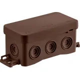 Surface junction box NS8 FASTBOX&HOOK brown