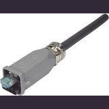 Han3A RJ45 Hybrid GL Cat6A plug 8+4p met