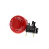 Emergency stop switch, non-illuminated, 30mm dia, push-lock/turn-reset