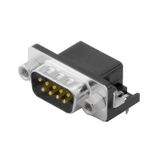 PCB plug-in connector data, Thread-bolt UNC 4-40, Snap-on clip, THT so