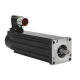 Servo Motor,Low Inertia,480V AC,100mm Bolt Circle Frame Size,2 (Two) Magnet Stacks,6000 RPM Rated Speed,Single turn Encoder,Keyless Shaft,SpeedTec Right Angle DIN,No Holding Brake,IEC Metric Mounting Flange,Standard
