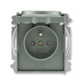 5519E-A02397 34 Socket outlet with earthing pin, shuttered, with hinged lid