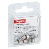 Fuse cartridges for fuse holders - with indicator - 8.5x23mm - 6A