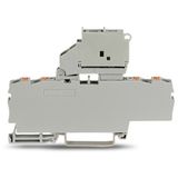 2202-1811/1000-867 4-conductor fuse terminal block; with pivoting fuse holder; with end plate