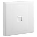 Socket 1 Gang RJ11 Telephone 7X7 White, Legrand - ELOE