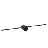 Lucide MIZAR - Wall light Bathroom - LED - 1x6W 2700K - IP44 - Black