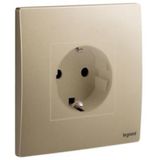 281126DB Mallia Senses 1 gang German socket outlet - 16A - 2 poles with earth