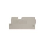 Partition plate (terminal), End and intermediate plate, 58 mm x 27 mm,